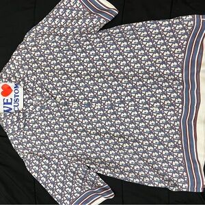 Christian Dior Oblique short sleeve silk shirt